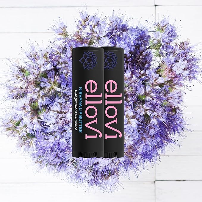 Natural Lip Butter Lip Balm - Nirvana - Pure Enough to Eat - Made With Just 6 Vegan Ingredients - 100% Natural & Organic Moisturizing Lip Care for All Day Hydration (2-Pack)-Velvo Beauty