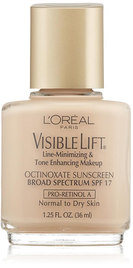 L'oreal Visible Lift Line-minimizing and Tone-enhancing Makeup, Normal/Dry Skin, Light Ivory, 1.25-Fluid Ounce-Velvo Beauty