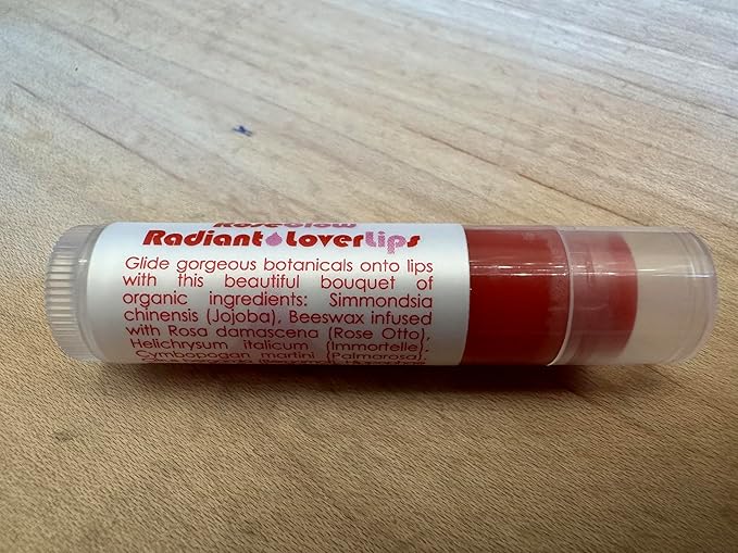 Living Libations - Organic 'Rose Glow Lover Lips' Lip Balm | Natural, Wildcrafted Clean Beauty (2-pack)-Velvo Beauty