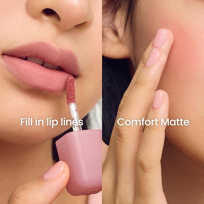 COLORGRAM NUDE BLUR TINT 17 RIPEN PEACH | Soft Velvet Matte Liquid Lipstick & Cheek Tint | Lightweight Blurring Tint for a Smooth & Airbrushed Finish | Long-Lasting & Non-Sticky Formula-Velvo Beauty