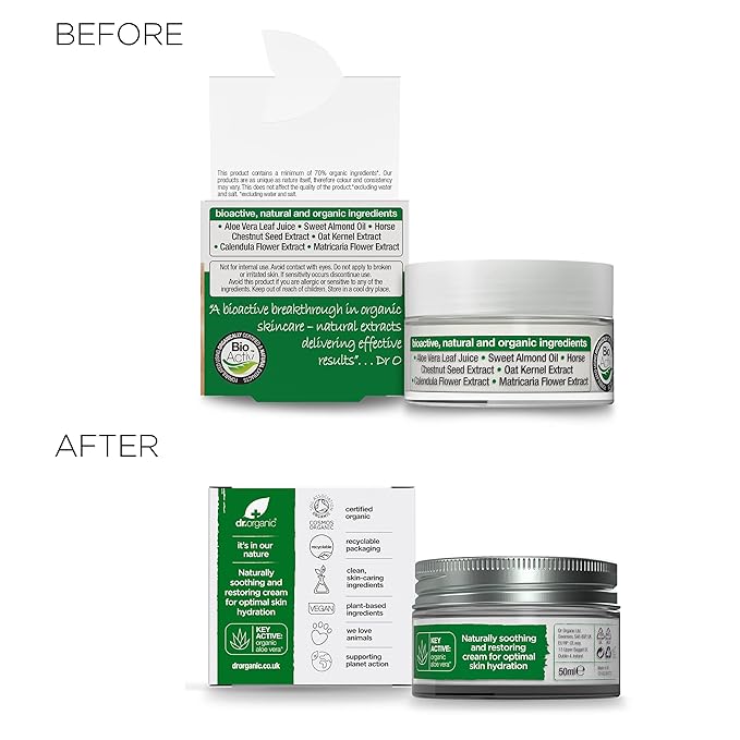 Organic Doctor Organic Aloe Vera Concentrated Cream, 1.7 fl.oz.-Velvo Beauty