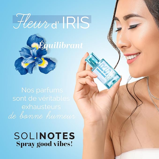 SOLINOTES Iris Blossom Perfume for Women - Eau De Parfum | Delicate Floral and Soothing Scent - Made in France - Vegan - 1.7 fl.oz-Velvo Beauty