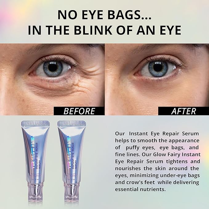 Eye Repair Serum (10g) - Under Eye Cream for Dark Circles to Reduces Eye Bags, Puffiness and Wrinkles - Eye Cream (2 pack)-Velvo Beauty