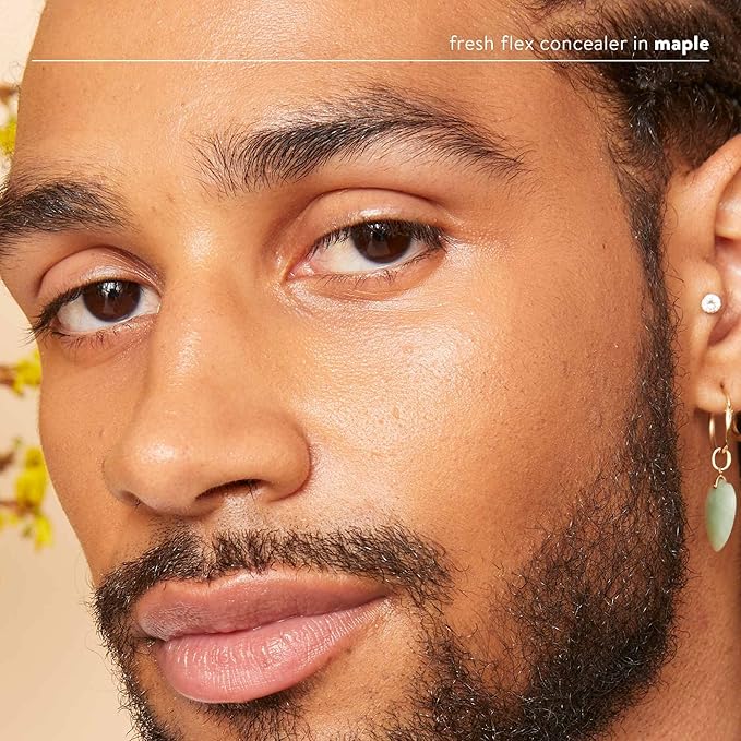 Honest Beauty Fresh Flex Concealer with Niacinamide + Vitamin E + Hyaluronic Acid | Vegan + Cruelty free | Maple, 0.17 fl oz-Velvo Beauty