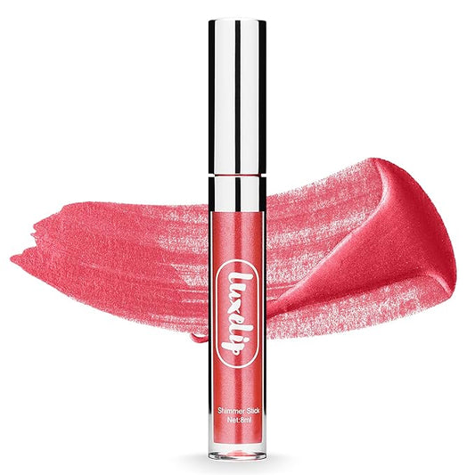 LuxeLip™ Matte Lipstick, Hydrating Non-Sticky Lip Gloss for Luminous Shine & Moisturized Lips, Lightweight, Long-Lasting Glossy Finish, Cruelty-Free Lip Makeup for Women (Petulant Blush, 8ml)-Velvo Beauty