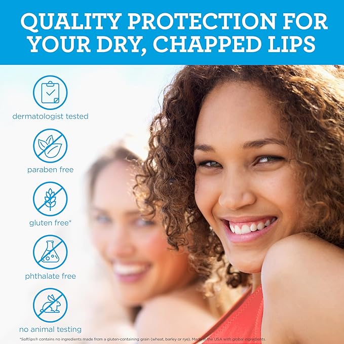 Softlips Lip Protectant SPF 20, Vanilla 2 count (Pack Of 6)-Velvo Beauty