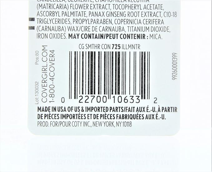 CoverGirl Smoothers Concealer, Illuminator [725] 0.14 oz (Pack of 4)-Velvo Beauty