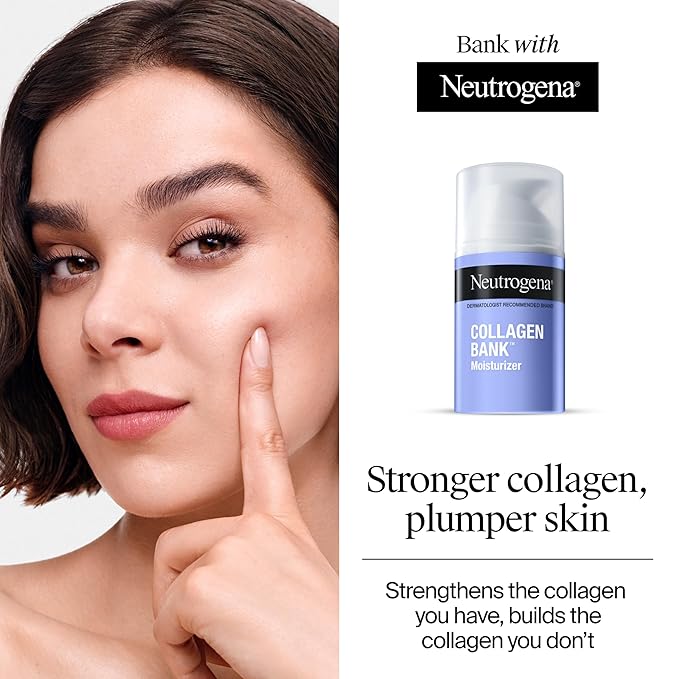 Neutrogena Collagen Bank Face Moisturizer, Daily Anti-Aging Face & Neck Firming Collagen Cream, Bakuchiol & Micro-Peptides Face Lotion, Support Skin’s Natural Collagen for Visibly Plump Skin, 2 fl. oz-Velvo Beauty