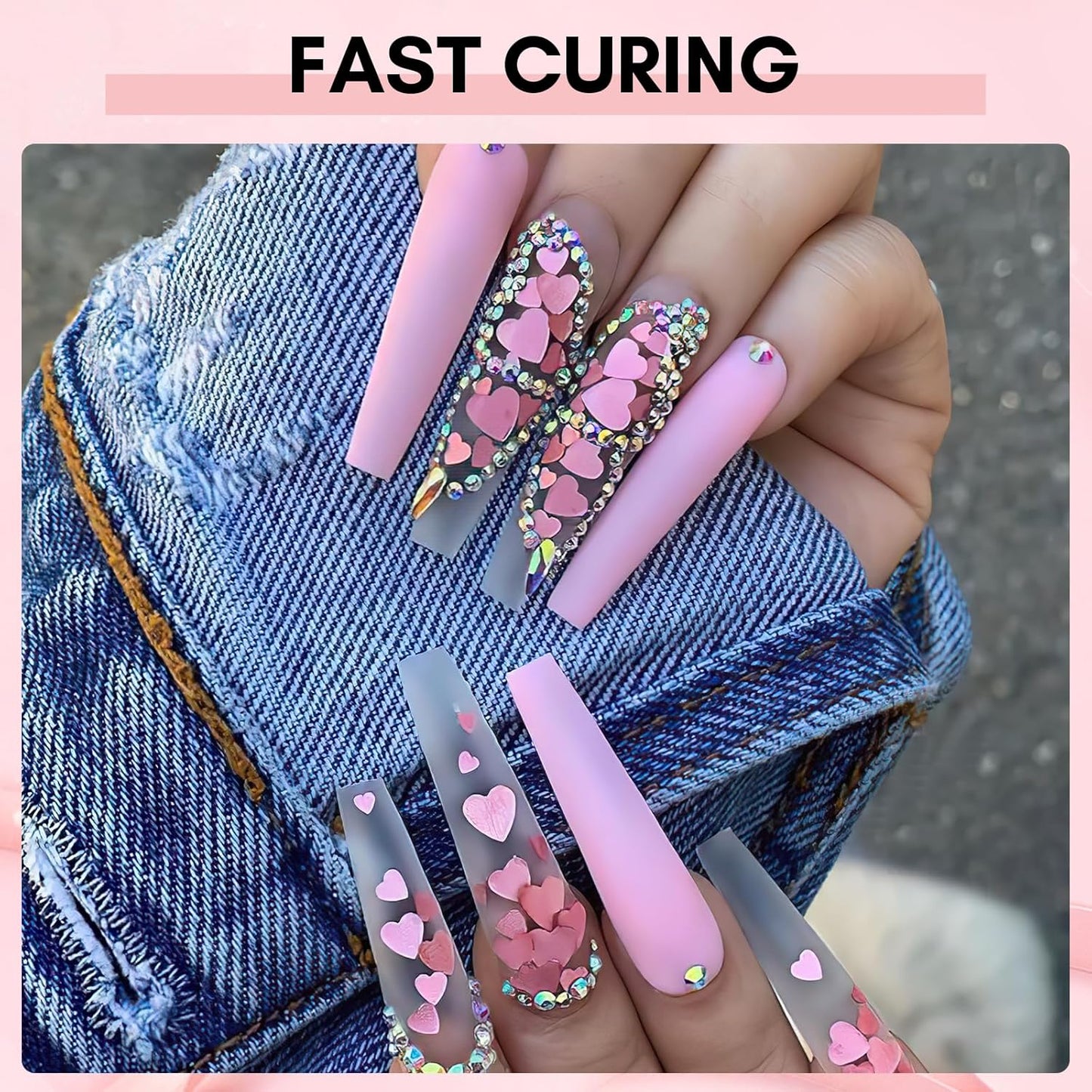 Makartt Nail Rhinestone Glue, Super Strong Gel Nail Glue for Rhinestones, 3D Art Design Charms and Gems, for Jewel Crystal Beads Gems Diamonds, UV/LED Need, Easy Use, 15ML-Velvo Beauty