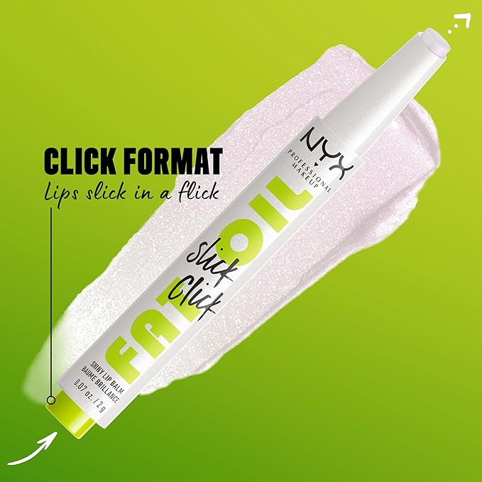 NYX PROFESSIONAL MAKEUP Fat Oil Slick Click, Lightweight, Buildable, Pigmented Vegan Lip Balm - Main Character-Velvo Beauty
