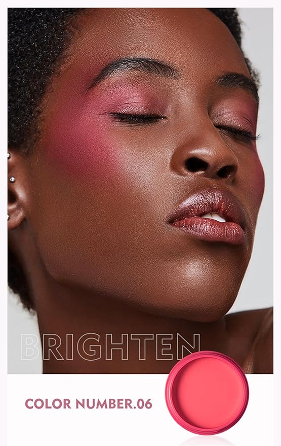 MAEPEOR Cream Blush 9 Color Smooth High-Pigmented Buildable Face Blush Long-Lasting Natural Look Face Blush for Cheeks (Color 06)-Velvo Beauty