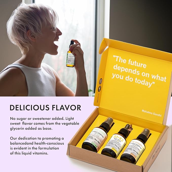 Immunity Support Pack - Raw Vitamin C, D3 & K2 Liquid, Zinc Picolinate - Premium Heart Health Vitamins w/Essential Minerals, Antioxidant Properties, & Cardiovascular Benefits - 180 Days Supply-Velvo Beauty