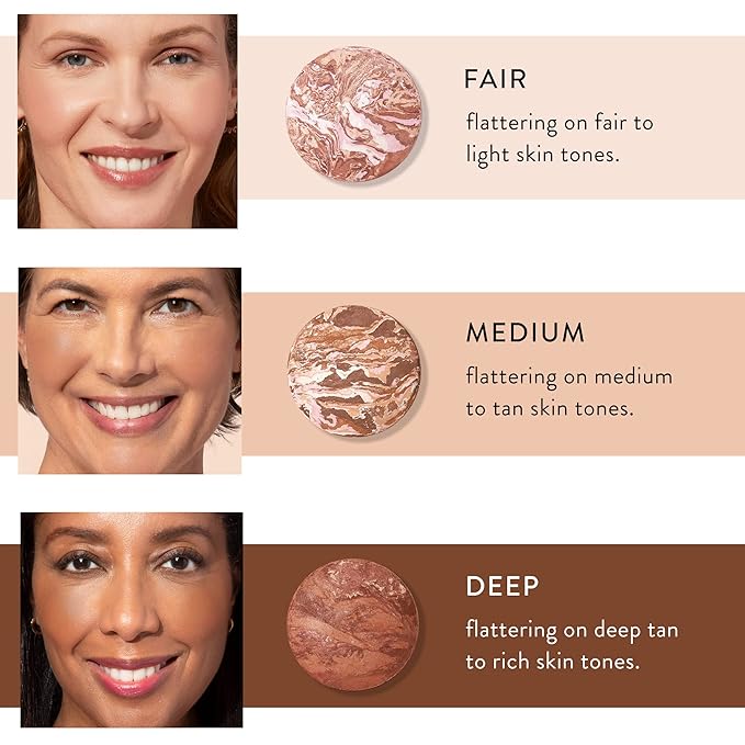 LAURA GELLER NEW YORK Bronze-n-Brighten Baked To Go - Travel Size - Deep - Natural Bronze Glow-Velvo Beauty