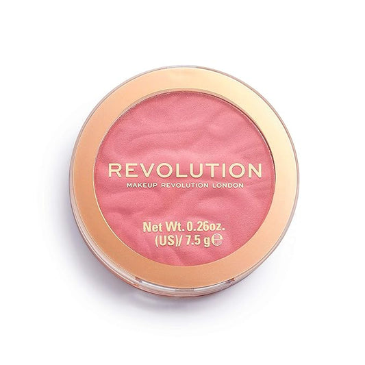 Revolution Beauty, Blusher Reloaded, Pressed Powder Face Blusher, Highly Pigmented & Long Lasting Formula, Pink Lady, 0.26 Oz.-Velvo Beauty