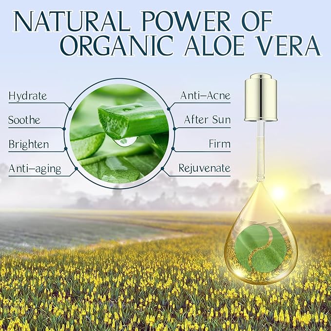 Under Eye Patches (60PCS), Aloe Vera & Collagen Eye Mask, Eye Patches for Puffy Eyes, Anti-Aging Eye Mask for Puffiness, Under Eye Mask for Dark Circles and Eye Bags, Hydrating Eye Gel Pads(green)-Velvo Beauty