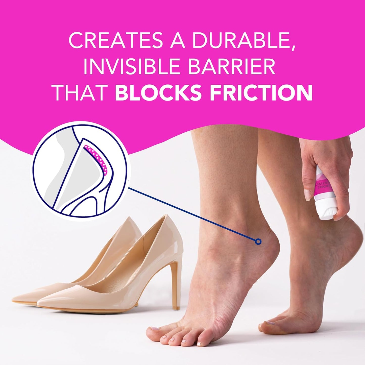 Barefoot Scientist PreHeels+ Blister Prevention Spray, Innovative Invisible Protective Barrier Against Blisters-Velvo Beauty