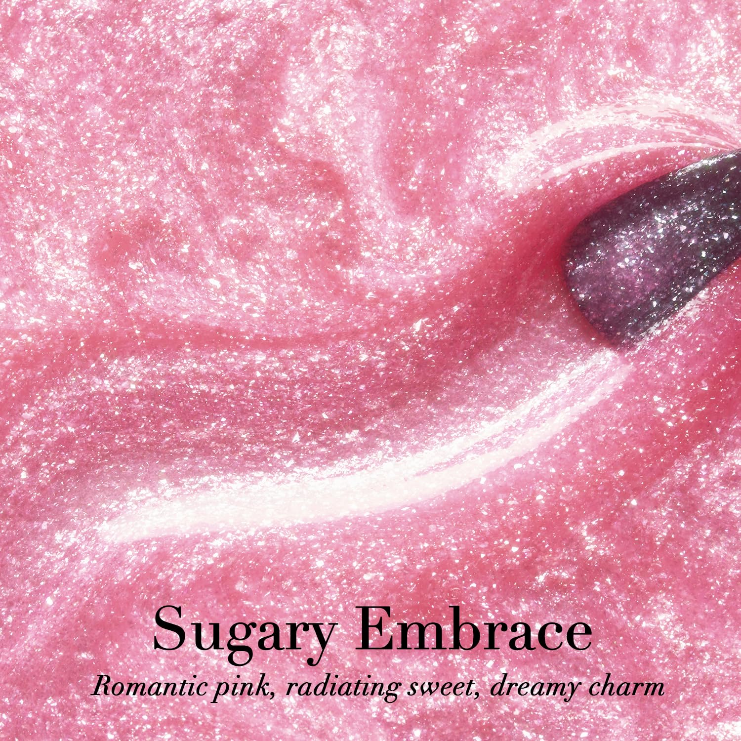 AZUREBEAUTY Glitter Pink Nail Polish no Gel Quick Dry Natural Shine Nail Lacquer Fingernail Polish Salon-Quality for Women 10ml-Velvo Beauty