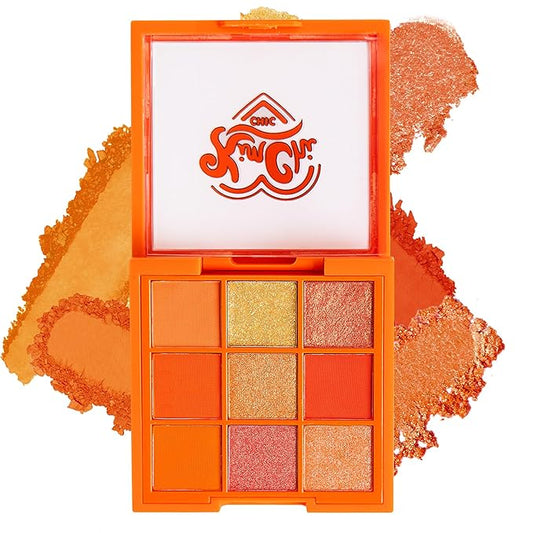 Kimchi Chic Beauty Citrus Queen - 9 Shades in 1 Makeup Palette - 01 ORANGE-Velvo Beauty