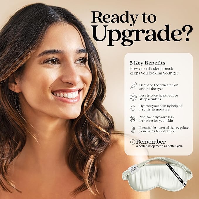 Pure Silk Sleep Mask [100% 6A Mulberry Silk, 22 Momme] Light Blocking Travel Essentials. Eye Masks for Sleeping. Black Oeko-Tex Blindfold. Eye Covers for Men & Women-Velvo Beauty