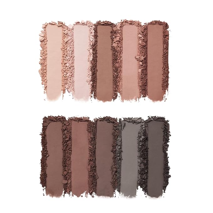 e.l.f. Perfect 10 Eyeshadow Palette, Ten Ultra-pigmented Nude, Matte Shades, Blendable Formula, Vegan & Cruelty-free, Nude Mood (Packaging May Vary)-Velvo Beauty