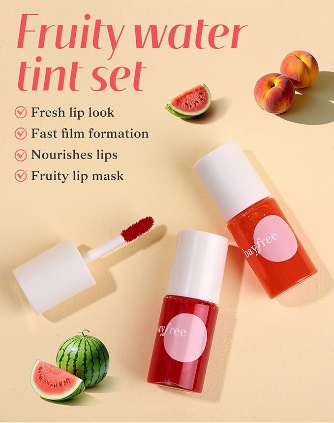 Lip Tint Stain Set, Lip Stain Long Lasting Lightweight Waterproof, Transfer-Proof, Non-sticky, Lip Makeup Matte Finish-Velvo Beauty