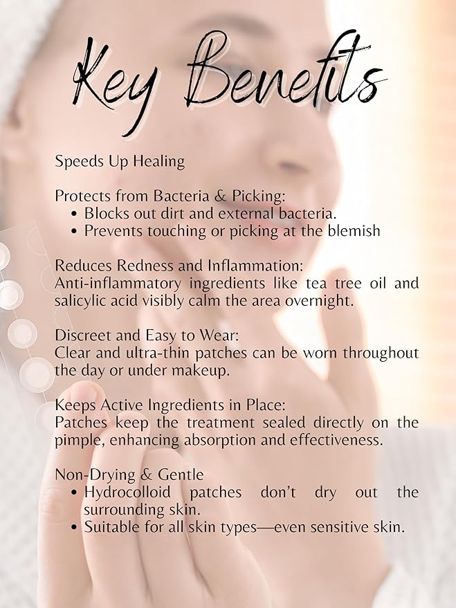 Acne Patch Ultra Thin Invisible Spot Cover- Fast Acting Hydrocolloid Pimple Patch with Salicylic Acid, Centella Asiatica & Tea Tree Oil- 72 Ct. Effective Treatment Absorbs Zits and Blemishes-Velvo Beauty