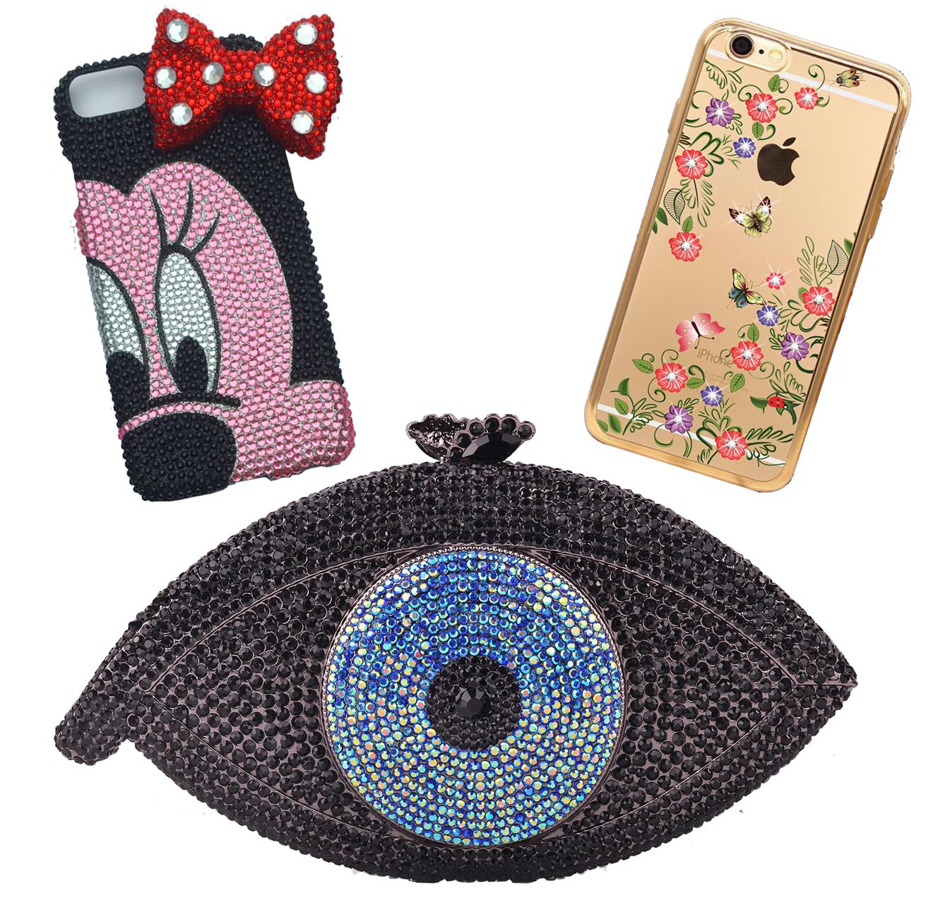 1000 Pieces SS20 5mm Flatback Rhinestones Clear Glass Round Gems Crystals for Nail Art DIY Crafts Clothes Shoes Bags （Light Blue）-Velvo Beauty