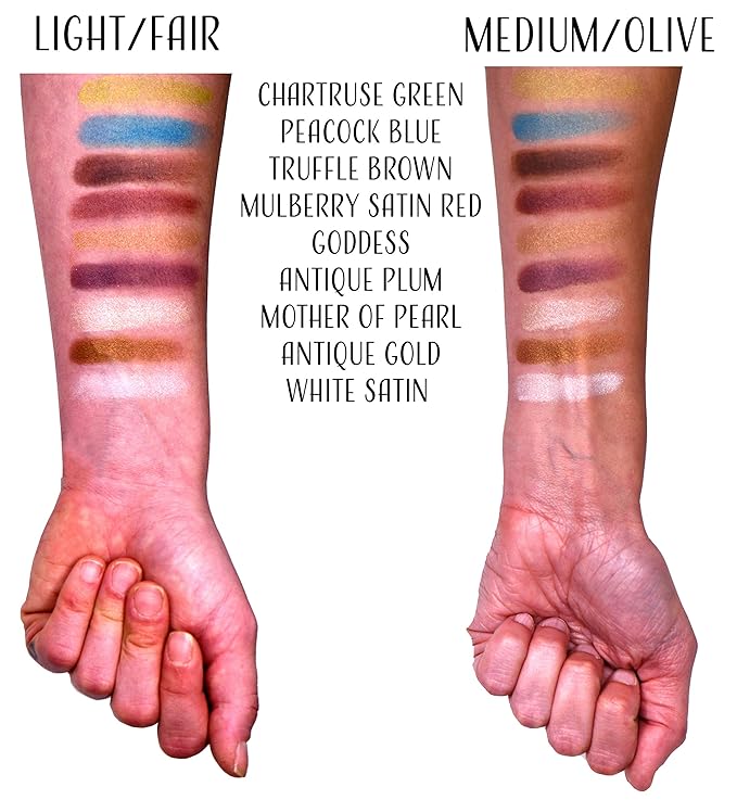 Antique Gold Carmel Bronze Shimmer Pressed Powder Single Vegan Eyeshadow; Talc, Paraben & Cruelty Free-Velvo Beauty