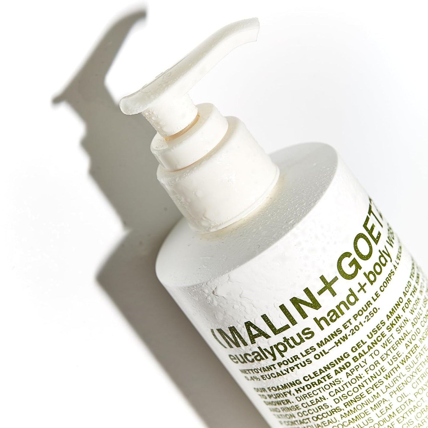 MALIN+GOETZ Eucalyptus Hand + Body Wash – natural hydrating soap,cleansing and purifying for all skin types, prevents stripping or irritation on sensitive skin. Cruelty-free. 8.5 fl oz-Velvo Beauty