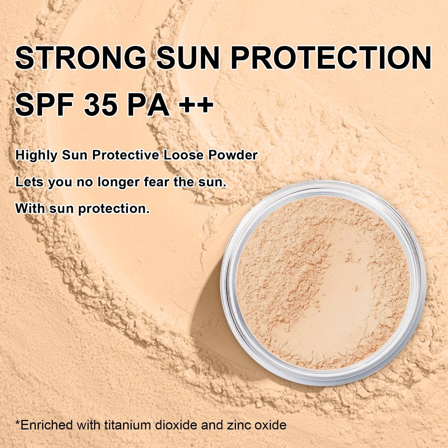 Mineral Powder Foundation, SPF 35, Sunscreen Lightweight Loose Powder, Skin-Improving, Buildable Coverage, Natural Glow Base Makeup (#05 Fair Light Foundation Makeup)-Velvo Beauty