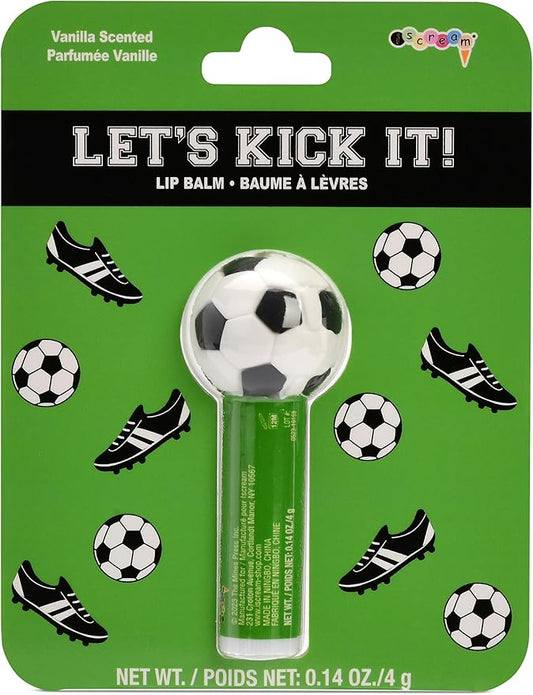 iscream Sport-Tastic Soccer Ball Shaped Vanilla Scented Lip Balm-Velvo Beauty