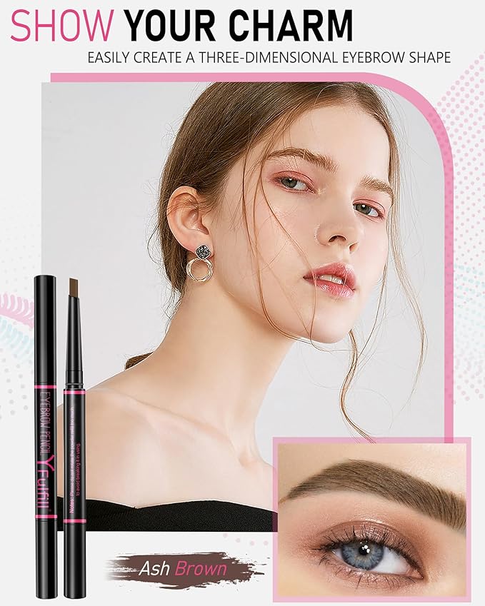 Ash Brown Eyebrow Pencils for Old Women, Eye Brow Pencil for Women-Velvo Beauty