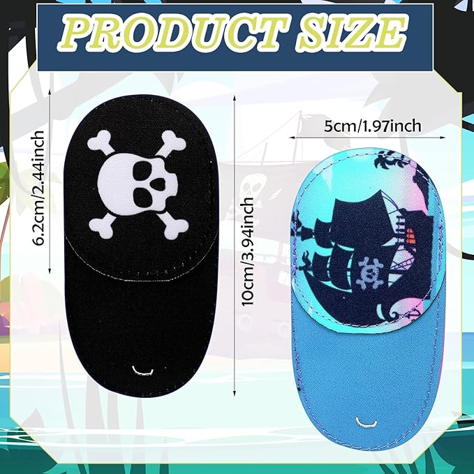 Newcotte 12 Pcs Eye Patch for Kids Girls Boys Reusable Eye Patch for Glasses over the Lens Colorful Eye Patch Toddler Eye Patch Adorable Kids Eye Patches Assorted Eye Patch Cover (Spooky)-Velvo Beauty