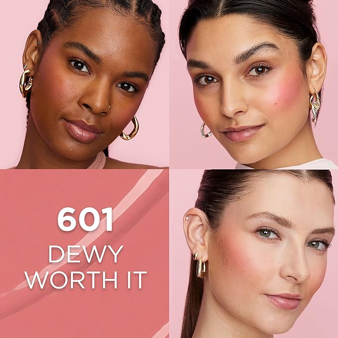 L'Oreal Paris True Match Lumi Le Liquid Blush, Intense Lightweight Blush Formula With Liquid Pigments, Dewy Worth It, 0.33 Fl Oz-Velvo Beauty