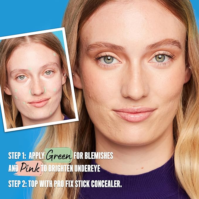 NYX PROFESSIONAL MAKEUP Pro Fix Stick Correcting Concealer, Buildable Medium Coverage Concealer Stick - Pink-Velvo Beauty