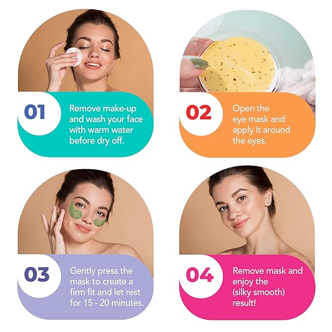 3 Pack Under Eye Mask See Brighter Days Ahead Eye Masks for Dark Circles Brightening & Hydrating Eye Patches-Velvo Beauty