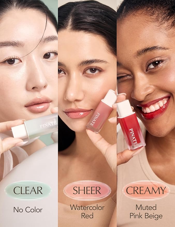 NATURAL LIP OIL - Dohwa Set, Gift Set, Powerful glow lip oil serum - Nourishing & Protecting lip care that naturally brings out own colors with camellia seed oil. 0.14 FL. Oz (Set of 3), Red-Velvo Beauty