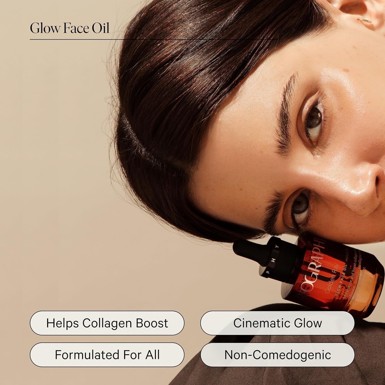 Face Oil Glow Beauty Treatment, 30ml. Anti-Aging Jojoba, Collagen Boosting Vitamin E, Hydrating Rosehip. All Skin Types. Organic Vegan Facial Oil for Women Rejuvinating Skincare & Face Moisturizer-Velvo Beauty