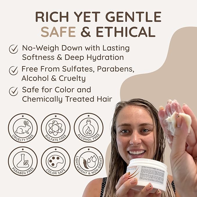 VITAMINS hair cosmetics Keratin Hair Mask - Deep Repair Conditioner with Biotin & Castor Oil - For Damaged, Dry, Curly, Straight, Thin & Fine Hair - Intense Collagen Protein Treatment-Velvo Beauty