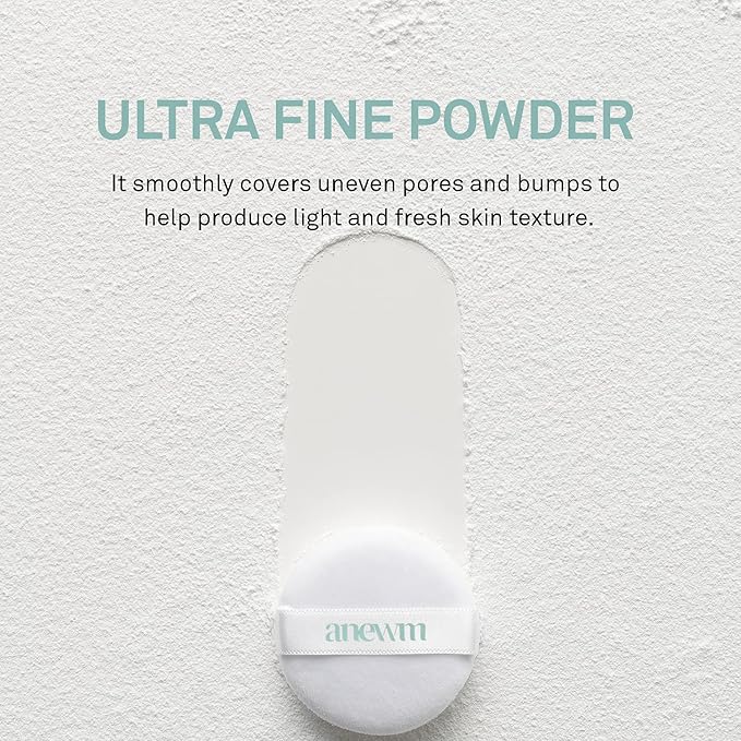 SAAT INSIGHT Anewm Sebum Control Drying Powder 5g - Oil Control Powder for Long-Lasting Clean Skin, Sebum Control Blotting Powder to Provide Transparent Makeup Finish, and Blur Fine Lines & Pores-Velvo Beauty