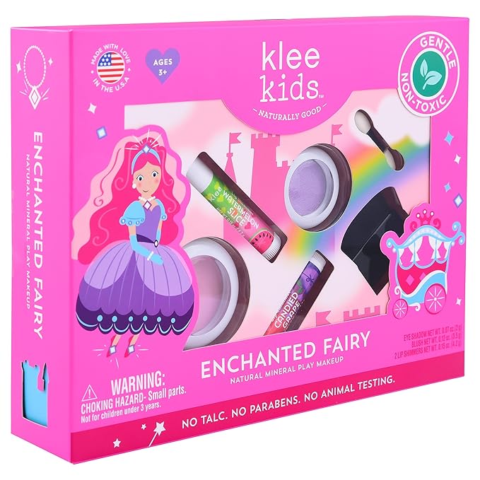 Klee Naturals Luna Star Naturals Klee Kids 4 PC Makeup Up Kits with Compacts (Enchanted Fairy) (Enchanted Fairy)-Velvo Beauty