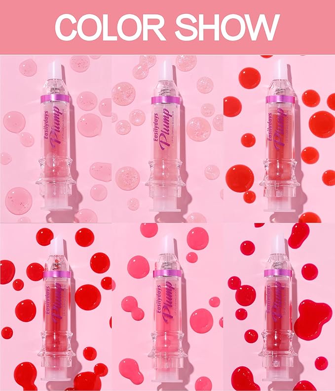 Lip Gloss Plumper Glossy Lip Lipstick, Lifter Gloss, Hydrating, Volumizes, High-Shine, Lip Plumping Lip Glass Mirror Lip Glaze Lip Makeup, Plump And Pout Lip Plumper for Women Girls-Velvo Beauty