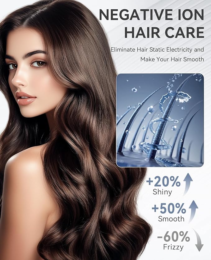 Hair Dryer, CONFU Blow Dryer with Diffuser, 21000PRM Professional Hairdryer, Portable Lightweight Fast Drying Negative Ionic Blow Dryer, Hair Diffuser for Curly Hair for Home Travel-Velvo Beauty