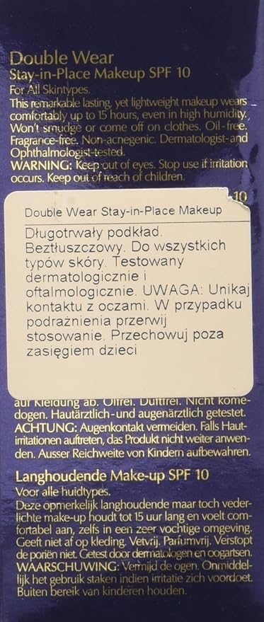 Double Wear Stay In Place Makeup SPF 10 - 3C3 Sandbar 30ml-Velvo Beauty