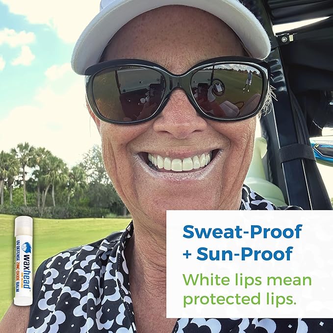 Waxhead Lip Sunscreen Lip Balm with SPF Lip Balm SPF, Zinc Sunscreen Chapstick SPF Chapstick with SPF, Organic Lip Balm with Sunscreen for Lips, Mint Lip Balm-Velvo Beauty