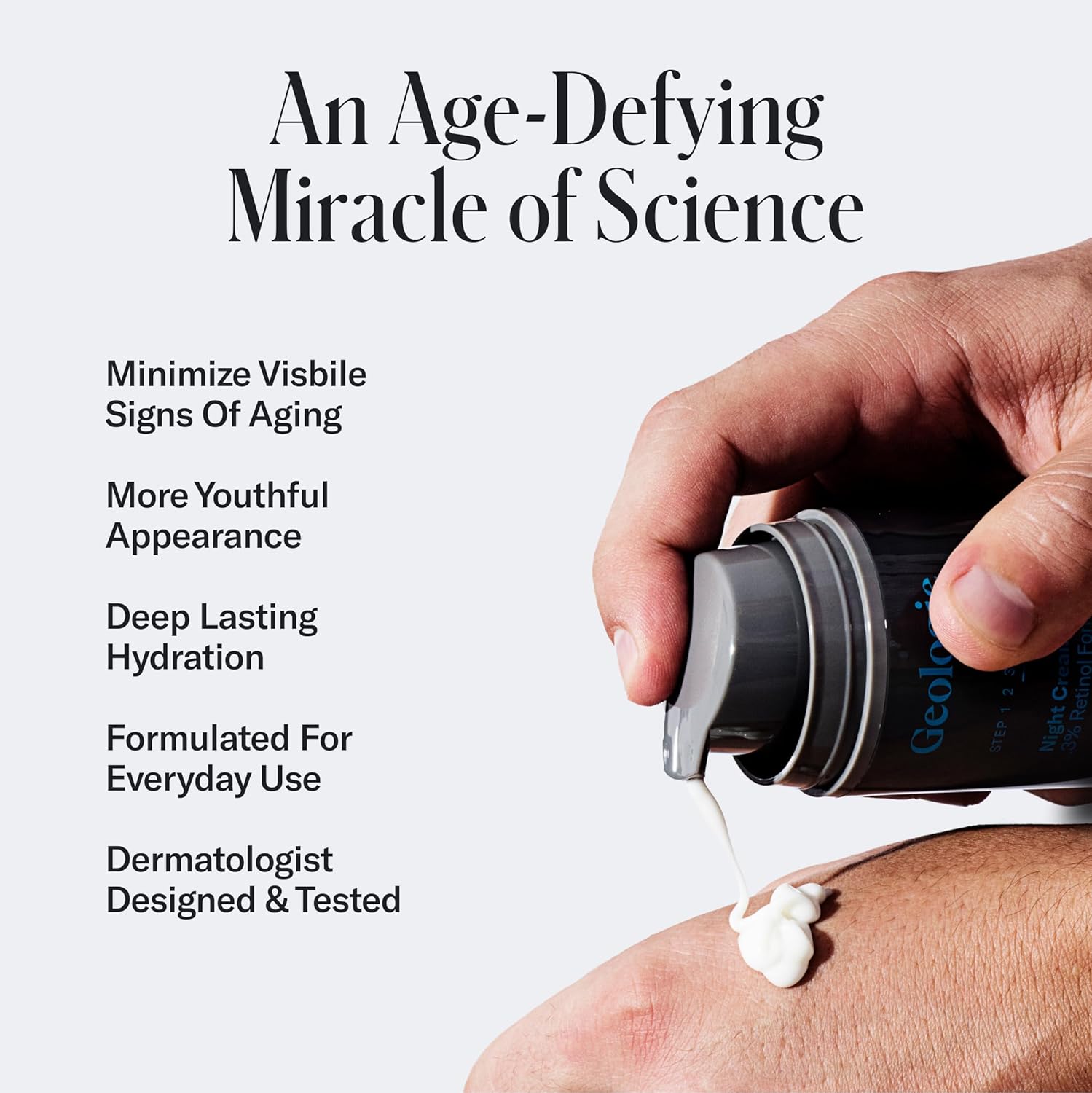 Geologie Retinol Anti-Aging Face Cream for Sensitive Skin | Beginner-Friendly .1% Retinol Formula | Effective Results | Reduces Wrinkles | For Men & Women-Velvo Beauty