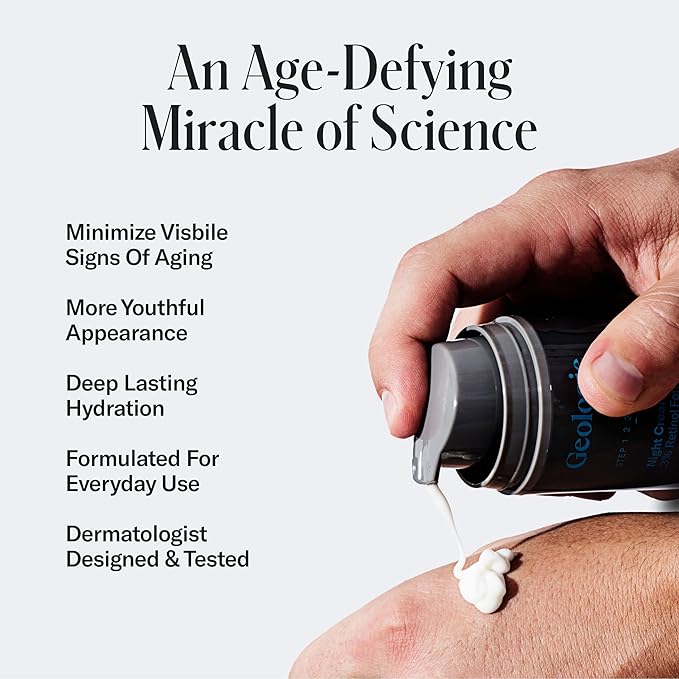 Geologie Retinol Anti-Aging Face Cream | Enhanced .2% Retinol Formula for Effective Results | Reduce Fine Lines & Wrinkles | Protect & Repair Skin With Hyaluronic Acid & Niacinamide | For Men & Women-Velvo Beauty