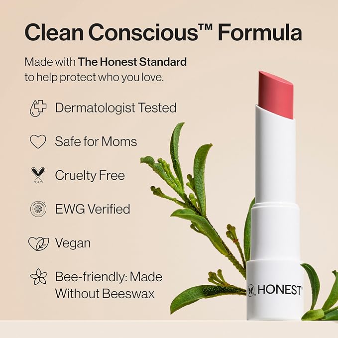 Honest Beauty Tinted Lip Balm | Antioxidant-rich Acai Extracts + Avocado Oil | EWG Certified, Vegan, Cruelty Free | Plum Drop-Velvo Beauty