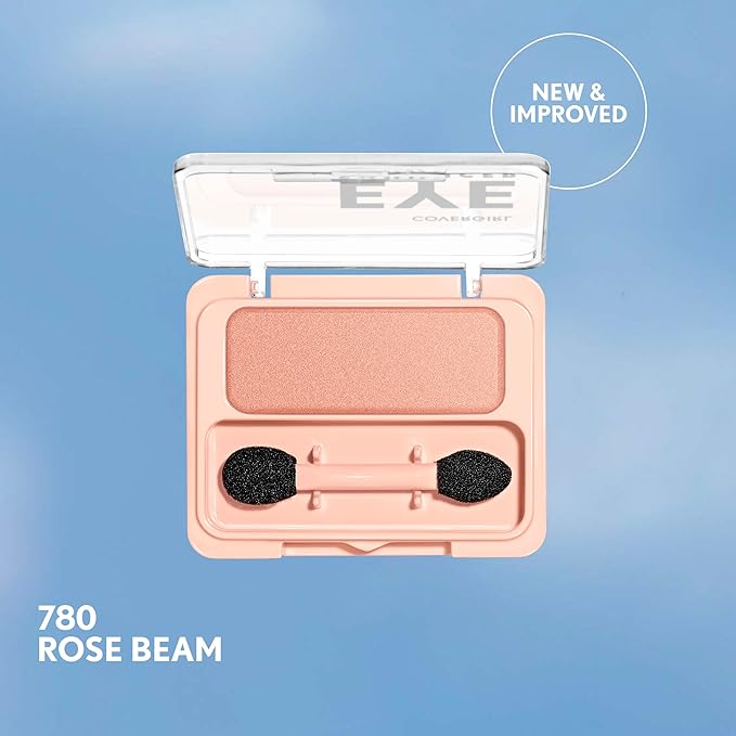 COVERGIRL Eye Enhancer, Rose Beam, Eyeshadow Mono, Easy to Wear, Clean & Vegan, Talc-Free, Matte & Shimmer Finishes, Smudge-Proof, 0.09oz-Velvo Beauty