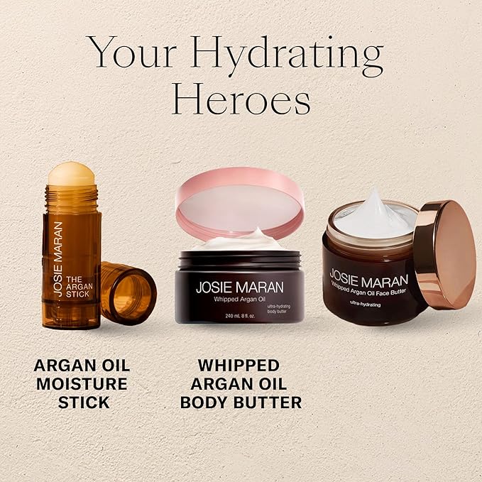 Josie Maran Argan Oil Moisture Stick - Travel Size Under Eye Balm & Face Balm to Restore Skin with Antioxidants & Essential Fatty Acids for a Healthy, Radiant Glow - Vegan & Cruelty-Free (0.35 Oz)-Velvo Beauty